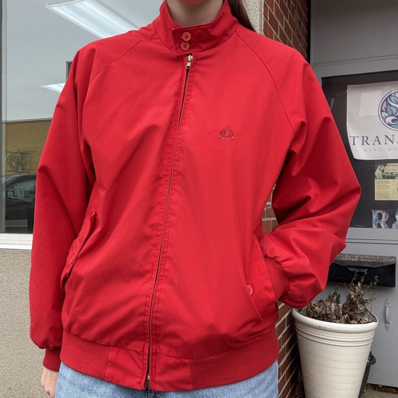1980s Izod Red Bomber Jacket