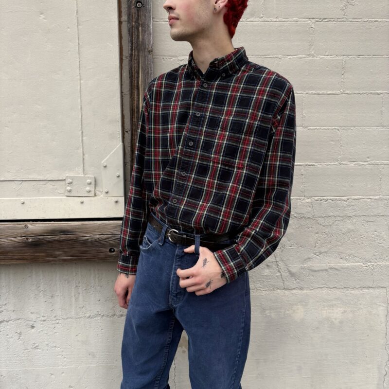 1990s LL Bean Plaid Flannel