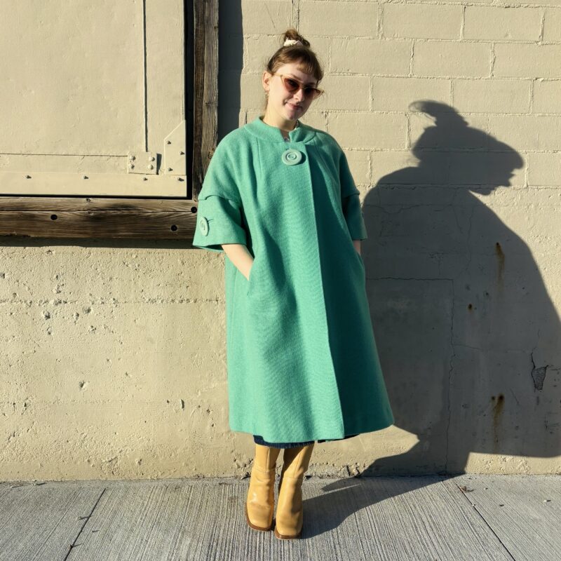 1960s Turquoise Coat