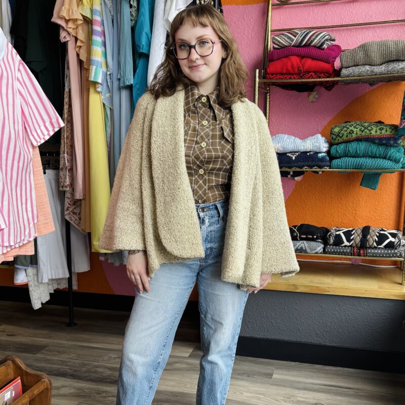 1960s Wool Flare Sleeve Coat