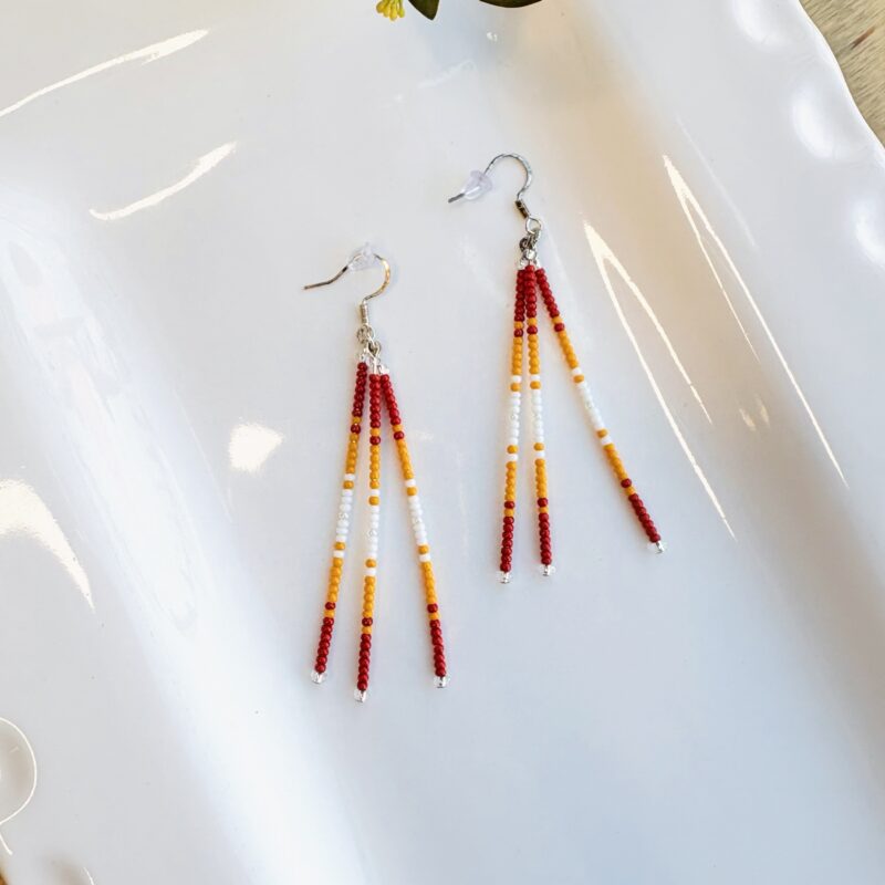 Kathleen Embrey ISU beaded earrings