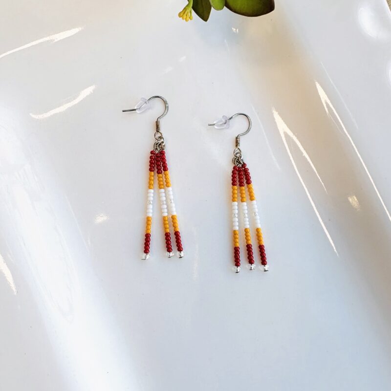 Kathleen Embrey ISU beaded earrings