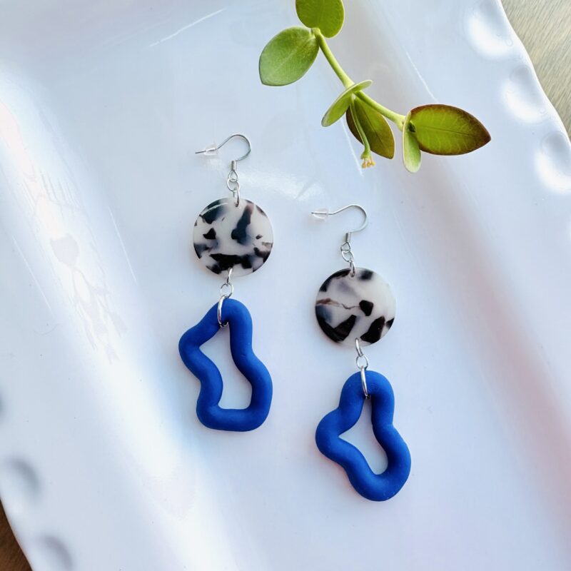 Jessica Janzer tortoise squiggle earrings