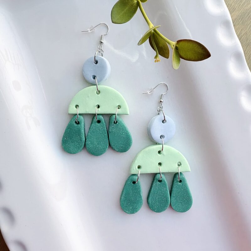 Jessica Janzer 3-tiered droplet earrings