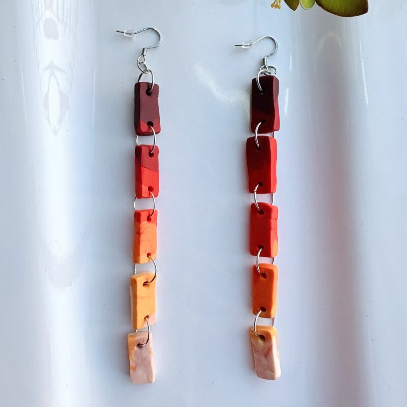 Jessica Janzer 5 inch gradient duster earrings