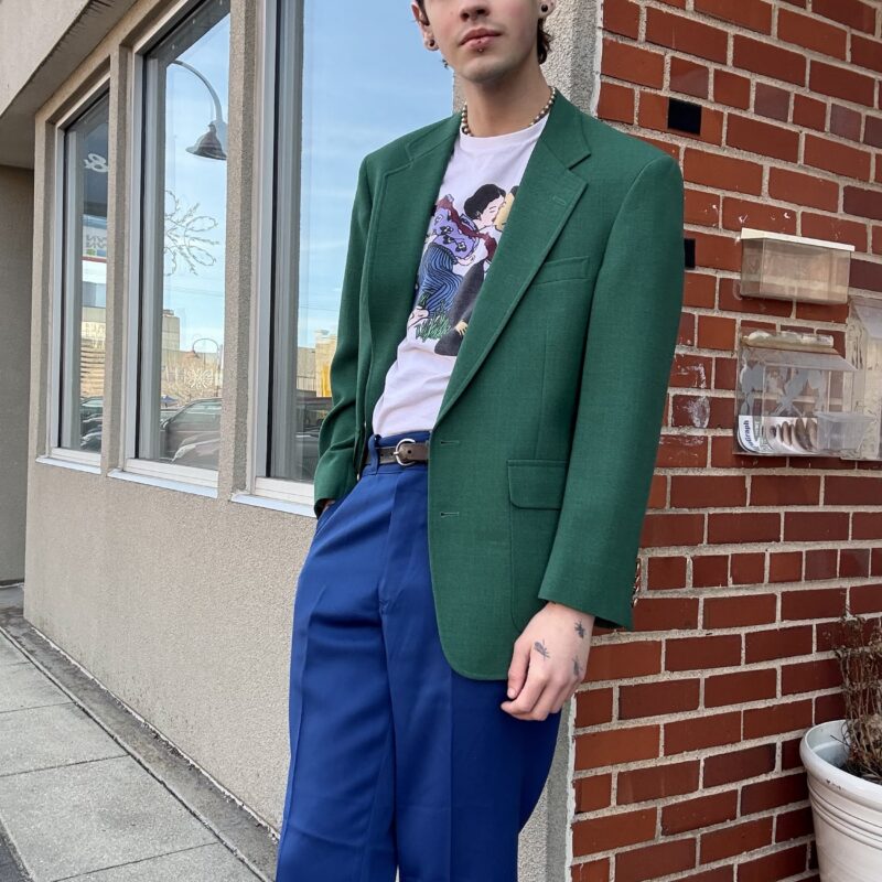 1990s green blazer