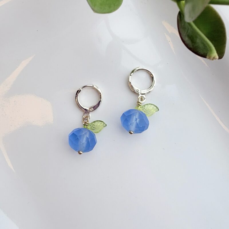 Anka Snider blueberry earrings