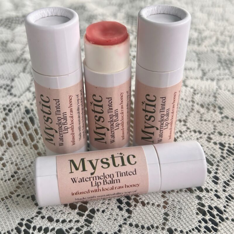 Mystic watermelon tinted lip balm