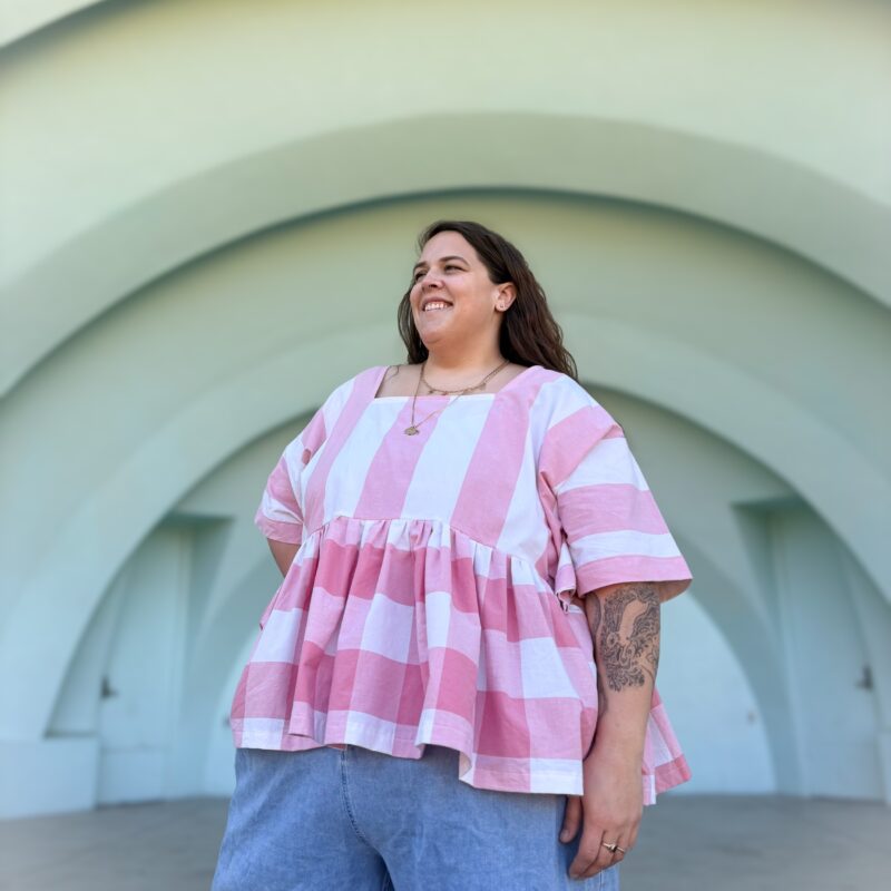 Mujer Desierto x TSE Muñeca Babydoll Top, Size 5X