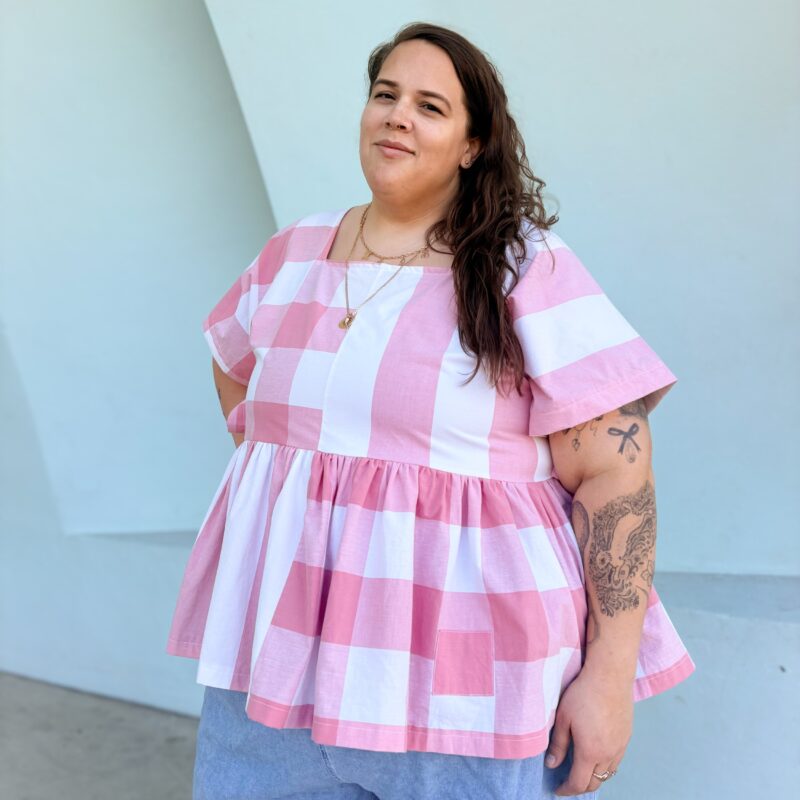 Mujer Desierto x TSE Muñeca Babydoll Top, Size 3X