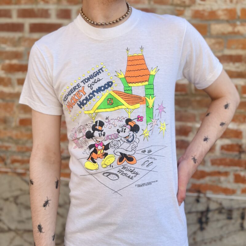 1984 Mickey Goes to Hollywood tee