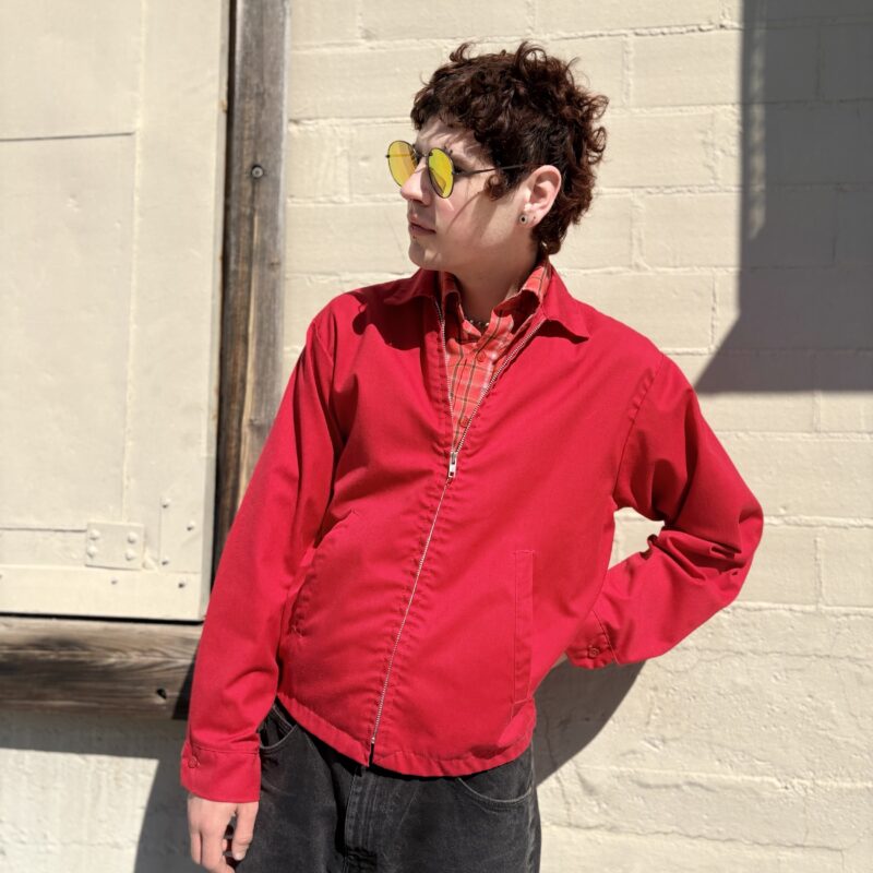 1970s Red Bomber Jacket
