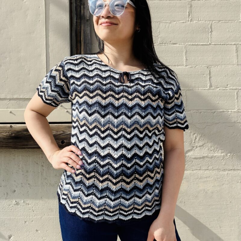 1990s Chevron knit top