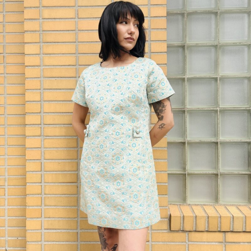 1960s Geometric Shift Dress