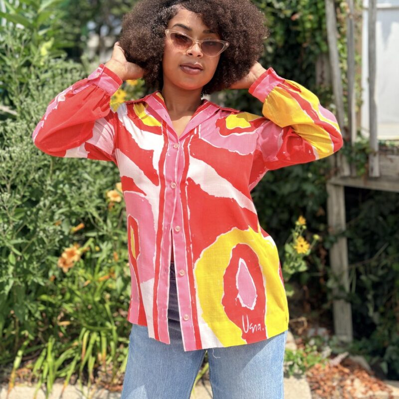 1970s Vera Neumann Abstract Shirt