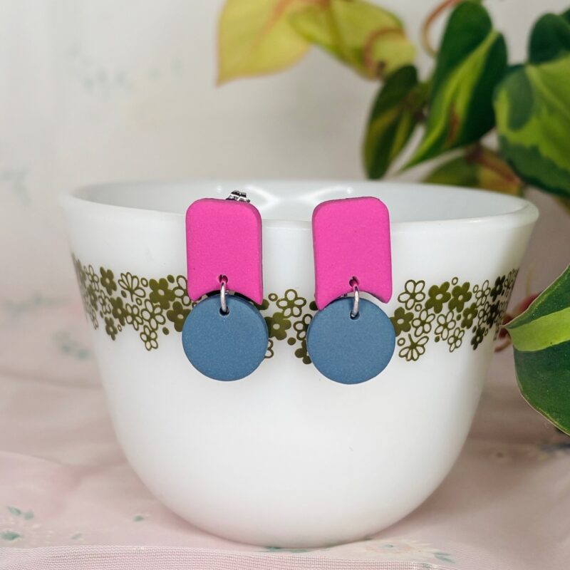 TSE x Jen Maguire “The Susan” earring in purple-blue