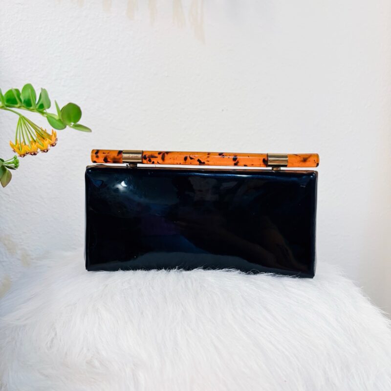 50s-60s Patent leather clutch