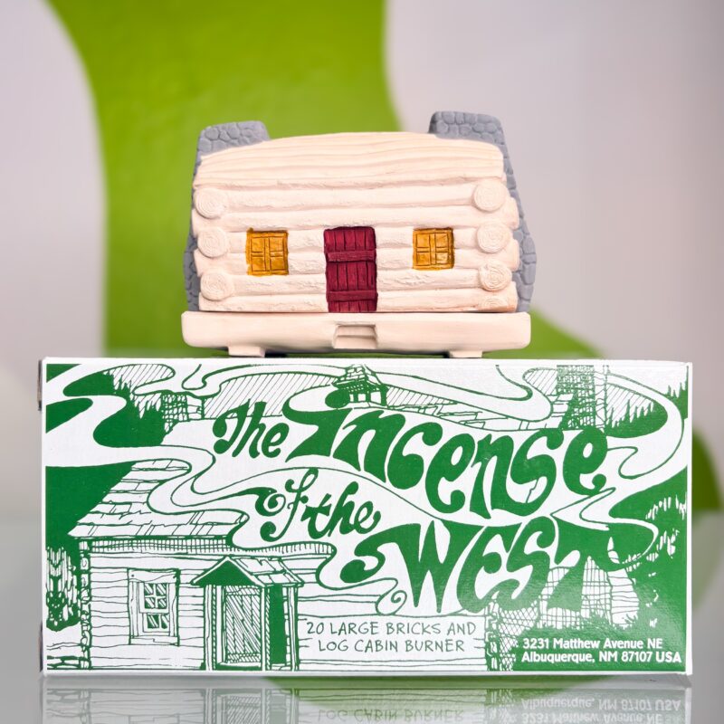 Log Cabin incense burner set by incense of the west