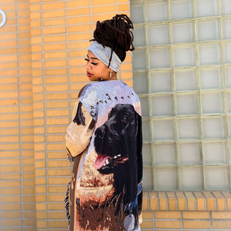TSE X RELOADED UPCYCLED DOG FRINGE DUSTER