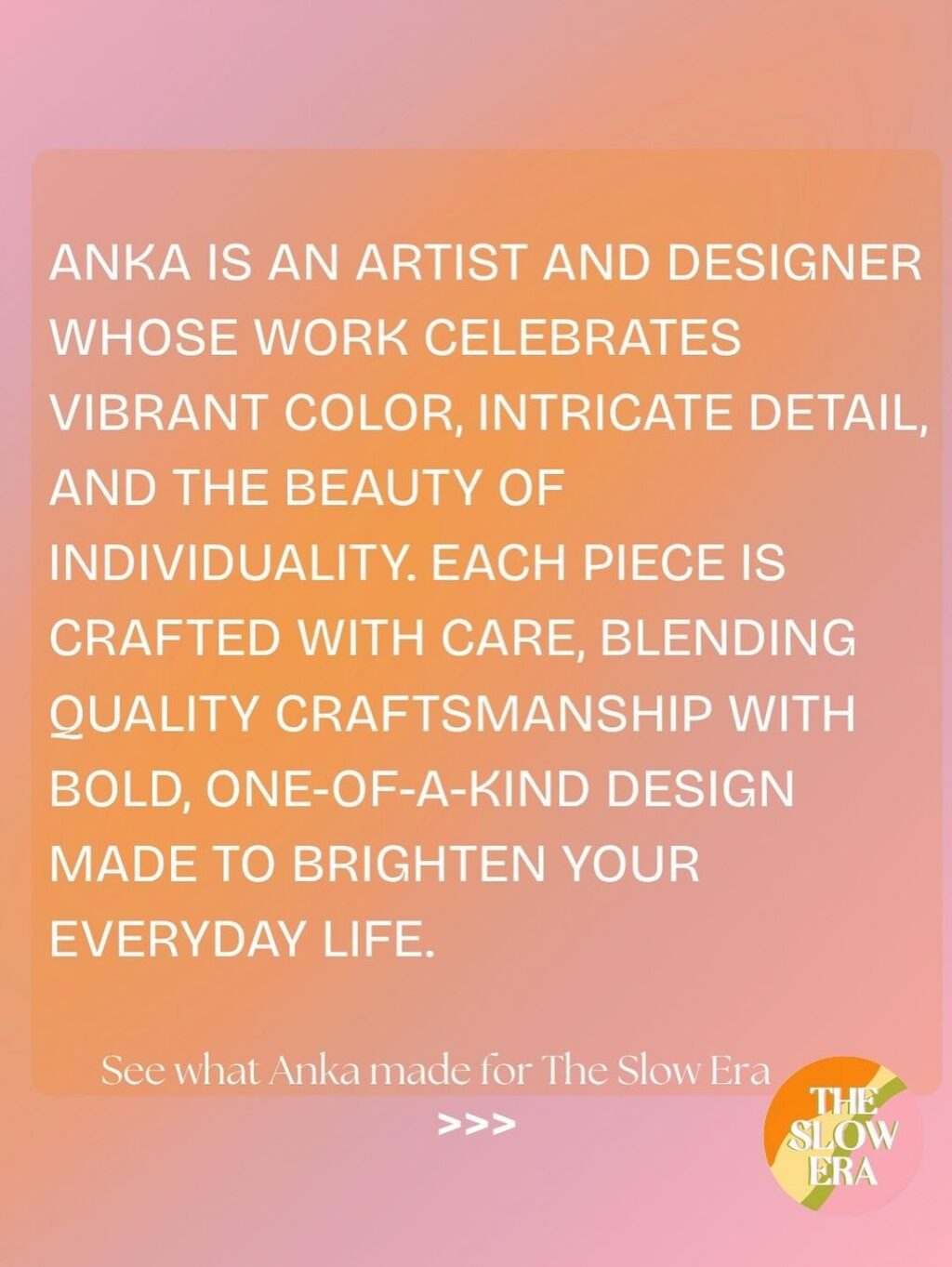 Instagram post from theslowera. This post is in position 2.